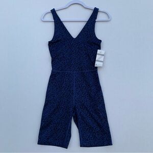 ZELLA Women’s Renew Print Bike Shorts Bodysuit XS Blue/Black Twilight wave print